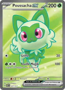 Carte Pokemon Poussacha-ex #251