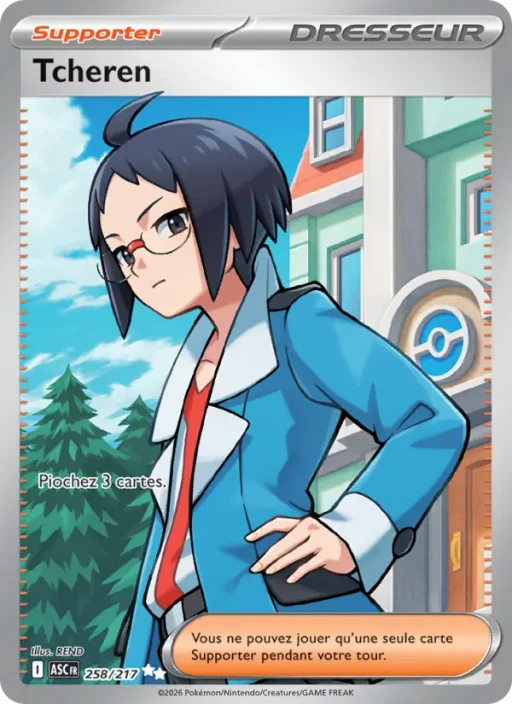 Carte Pokémon Tcheren 258/295 Ultra Rare Héros Transcendants
