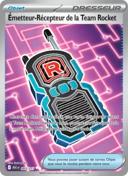 Carte Pokemon Émetteur-Récepteur de la Team Rocket #263
