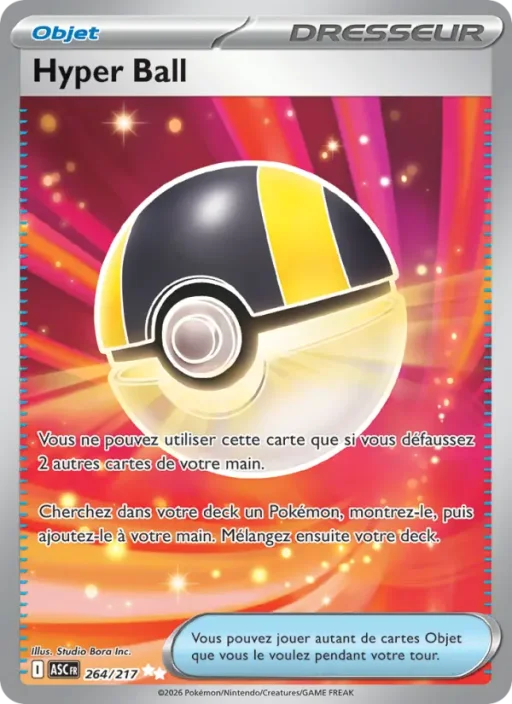 Carte Pokémon Hyper Ball 264/295 Ultra Rare Héros Transcendants