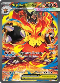 Carte Pokemon Méga-Roitiflam-ex #273