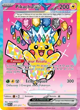 Carte Pokemon Pikachu-ex #277