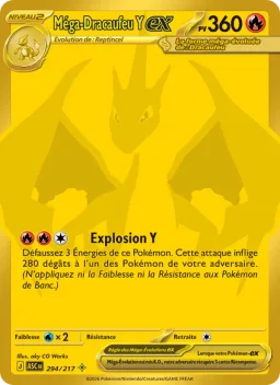 Carte Pokemon Méga-Dracaufeu Y-ex #294