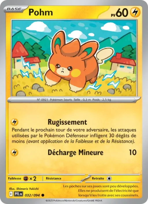 Carte Pokémon Pohm 032/094 Commune Flammes Fantasmagoriques