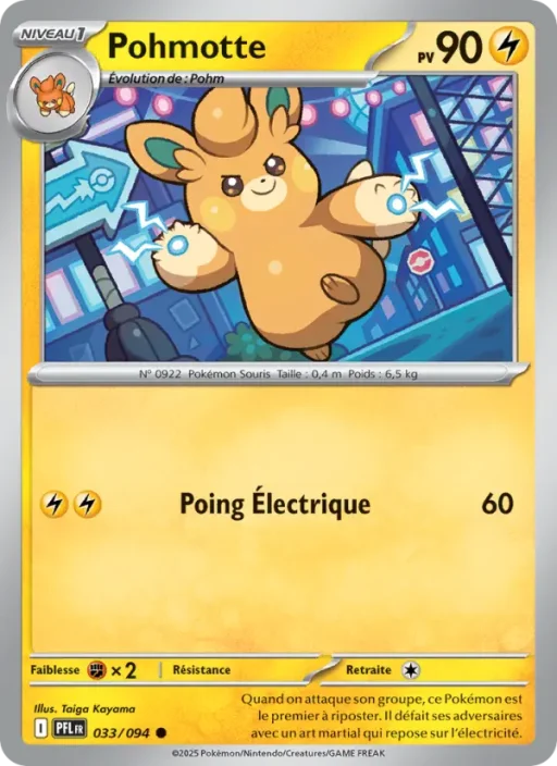 Carte Pokémon Pohmotte 033/094 Commune Flammes Fantasmagoriques