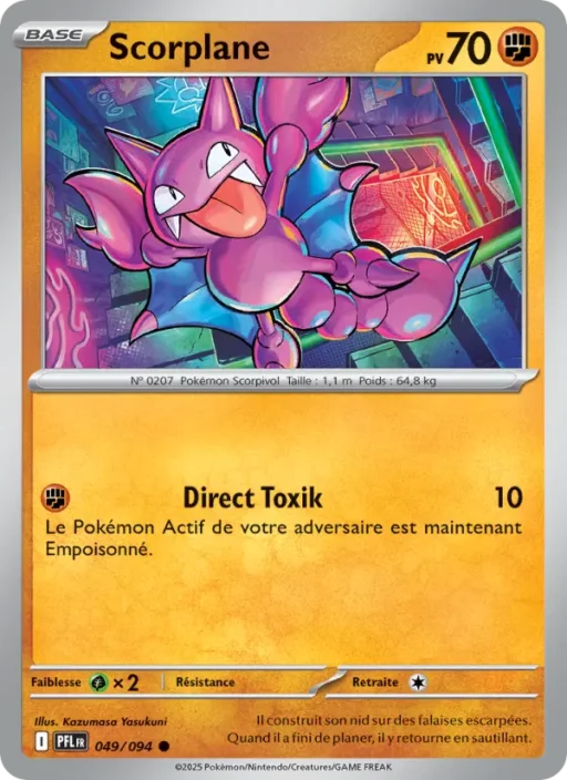 Carte Pokémon Scorplane 049/094 Commune Flammes Fantasmagoriques