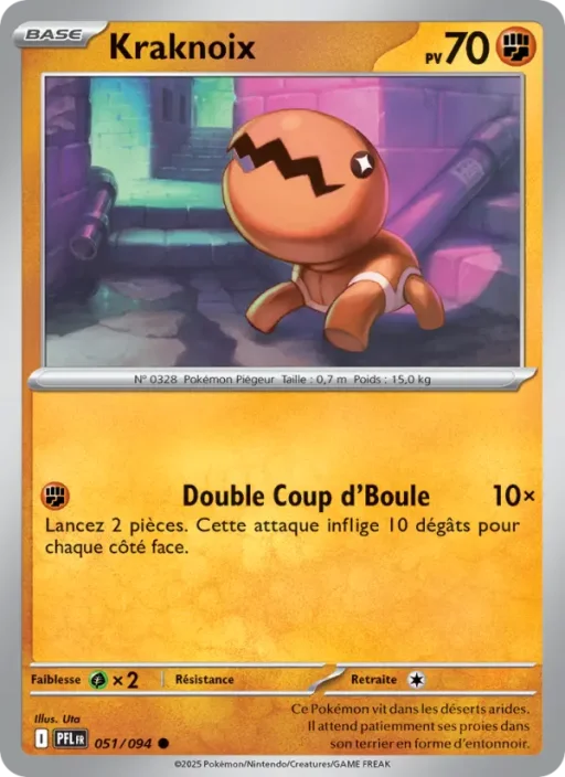 Carte Pokémon Kraknoix 051/094 Commune Flammes Fantasmagoriques