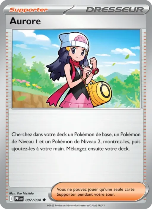 Carte Pokémon Aurore 087/094 Peu Commune Flammes Fantasmagoriques