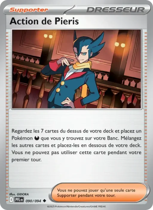 Carte Pokémon Action de Pieris 090/094 Peu Commune Flammes Fantasmagoriques
