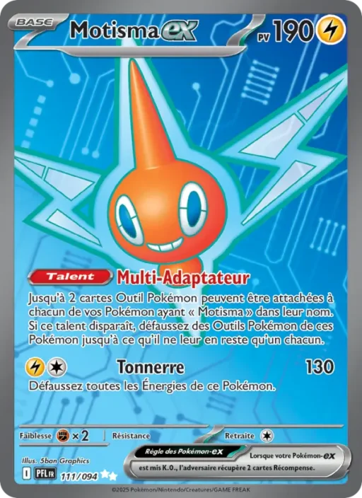 Carte Pokémon Motisma-ex 111/094 Ultra Rare Flammes Fantasmagoriques
