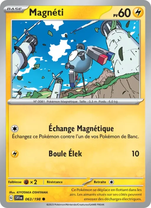 Carte Pokémon Magnéti 063/198 Commune Écarlate et Violet