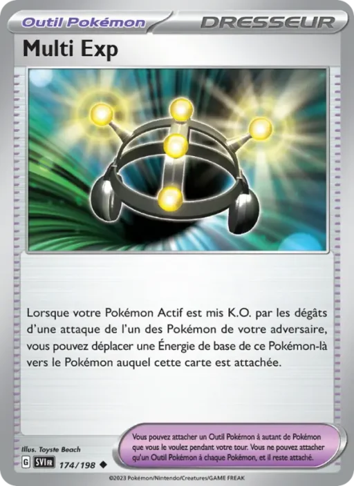 Carte Pokémon Multi Exp 174/198 Peu Commune Écarlate et Violet