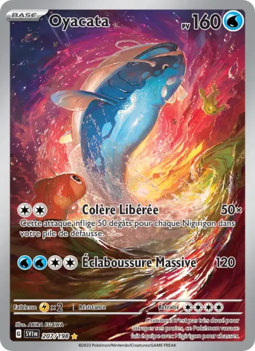 Carte Pokémon Oyacata 207/198 Illustration rare Écarlate et Violet