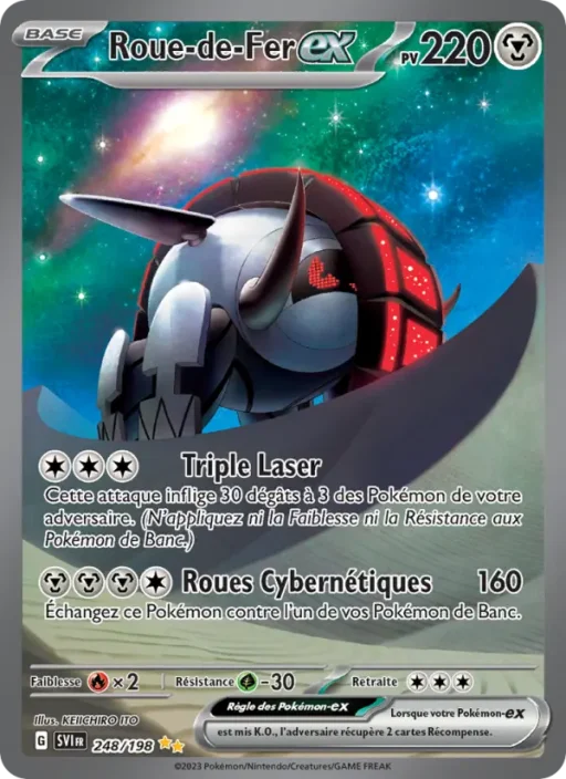 Carte Pokémon Roue-de-Fer-ex 248/198 Illustration spéciale rare Écarlate et Violet