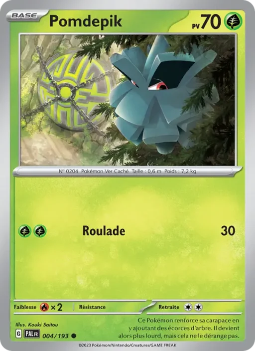 Carte Pokémon Pomdepik 004/193 Commune Évolutions à Paldea