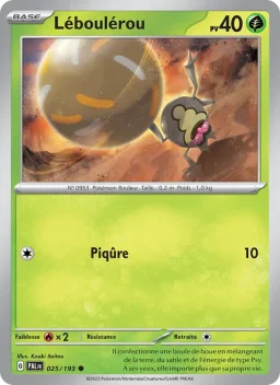 Carte Pokemon Léboulérou #025