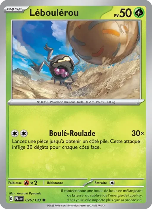 Carte Pokémon Léboulérou 026/193 Commune Évolutions à Paldea