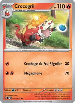 Carte Pokemon Crocogril #036