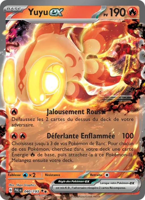 Carte Pokémon Yuyu-ex 040/193 Double rare Évolutions à Paldea