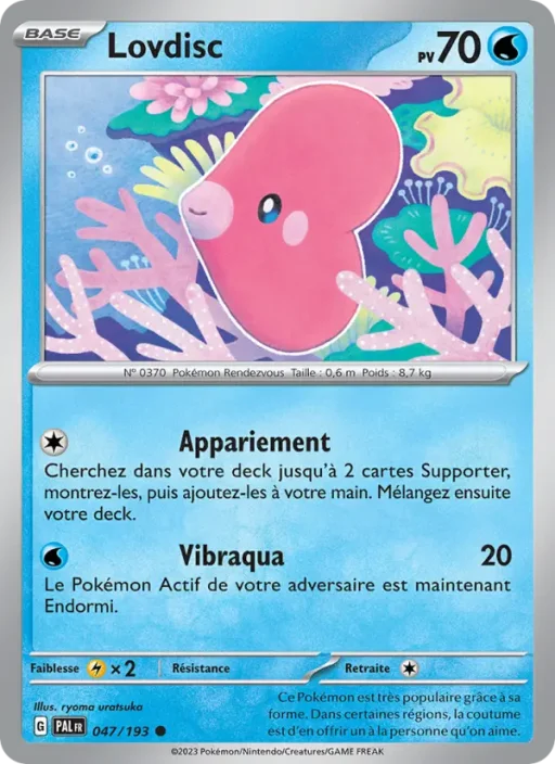 Carte Pokémon Lovdisc 047/193 Commune Évolutions à Paldea