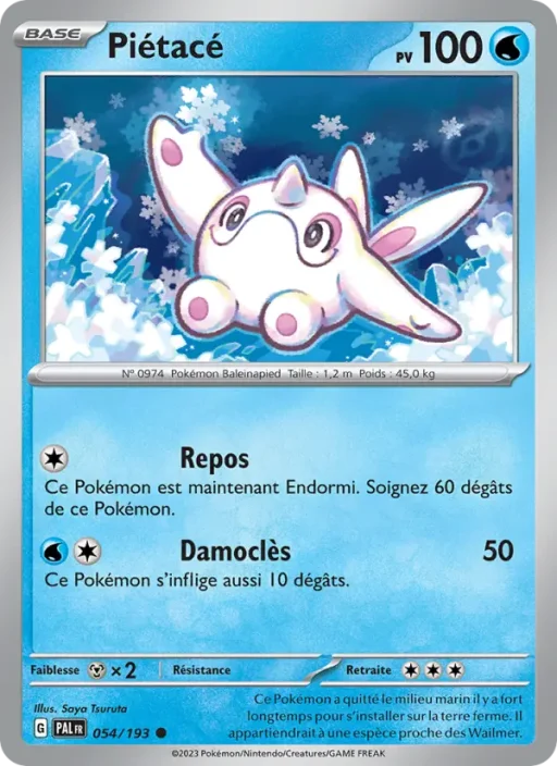 Carte Pokémon Piétacé 054/193 Commune Évolutions à Paldea