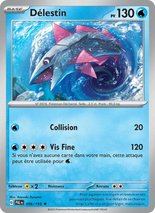 Carte Pokémon Délestin 056/193 Rare Évolutions à Paldea