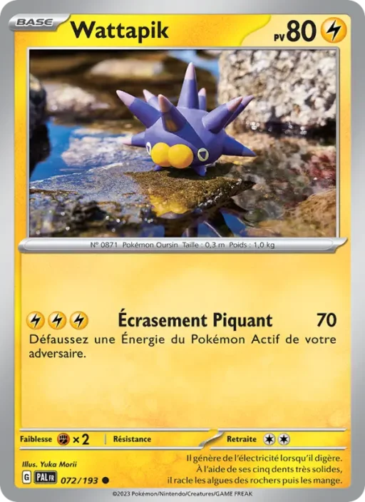 Carte Pokémon Wattapik 072/193 Commune Évolutions à Paldea