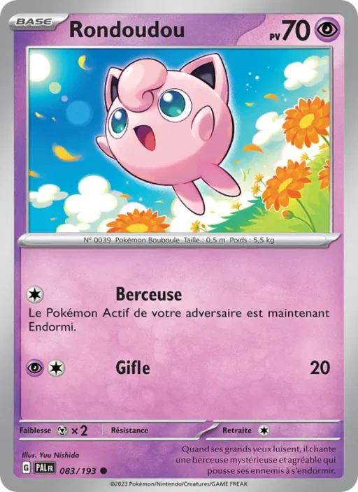 Carte Pokémon Rondoudou 083/193 Commune Évolutions à Paldea
