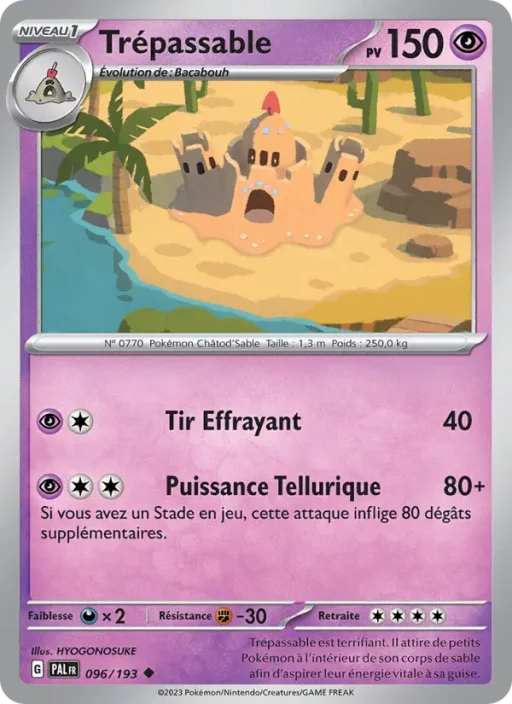 Carte Pokémon Trépassable 096/193 Peu Commune Évolutions à Paldea