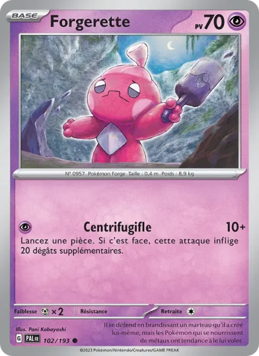 Carte Pokémon Forgerette 102/193 Commune Évolutions à Paldea