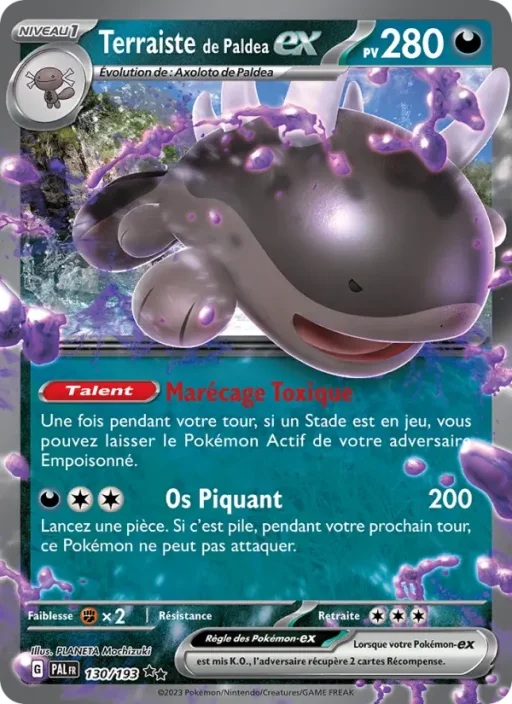 Carte Pokémon Terraiste de Paldea-ex 130/193 Double rare Évolutions à Paldea