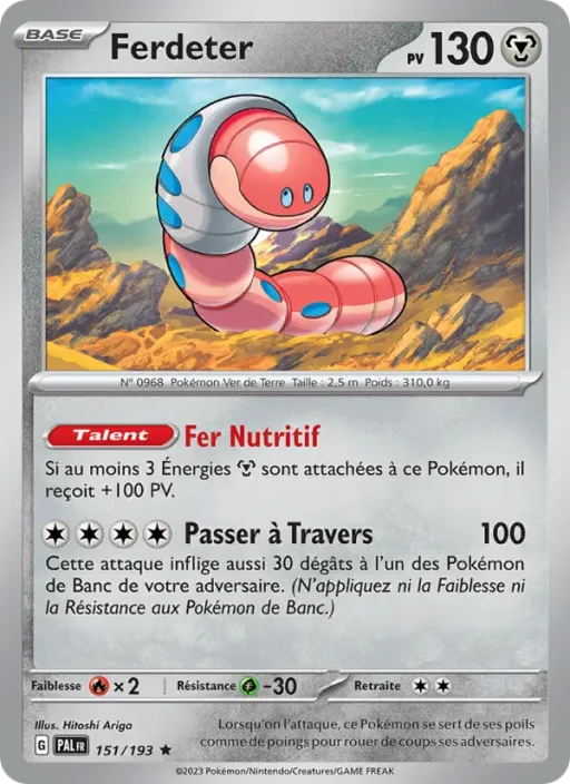 Carte Pokémon Ferdeter 151/193 Rare Évolutions à Paldea