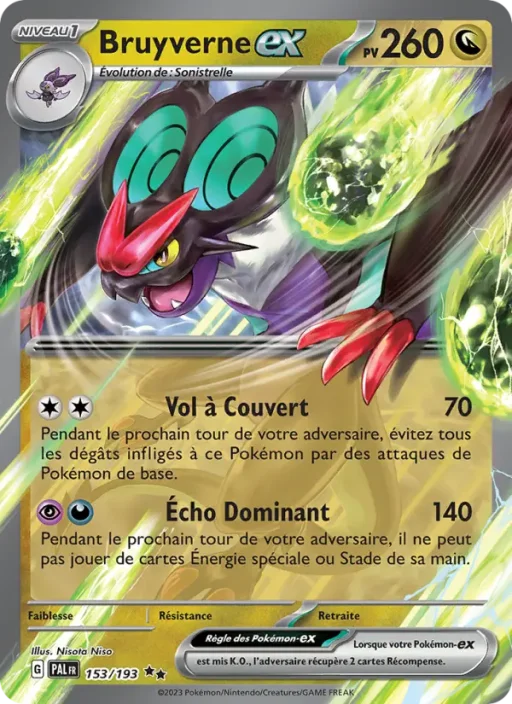 Carte Pokémon Bruyverne-ex 153/193 Double rare Évolutions à Paldea
