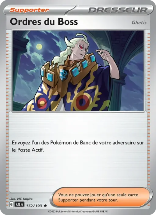 Carte Pokémon Ordres du Boss 172/193 Rare Évolutions à Paldea