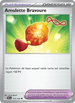 Carte Pokemon Amulette Bravoure #173