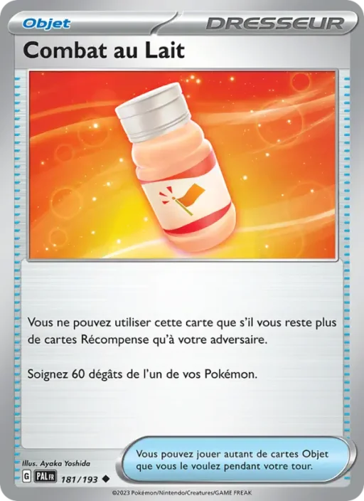 Carte Pokémon Combat au Lait 181/193 Peu Commune Évolutions à Paldea