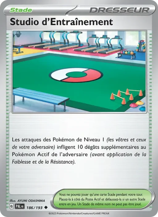 Carte Pokémon Studio d'Entraînement 186/193 Peu Commune Évolutions à Paldea