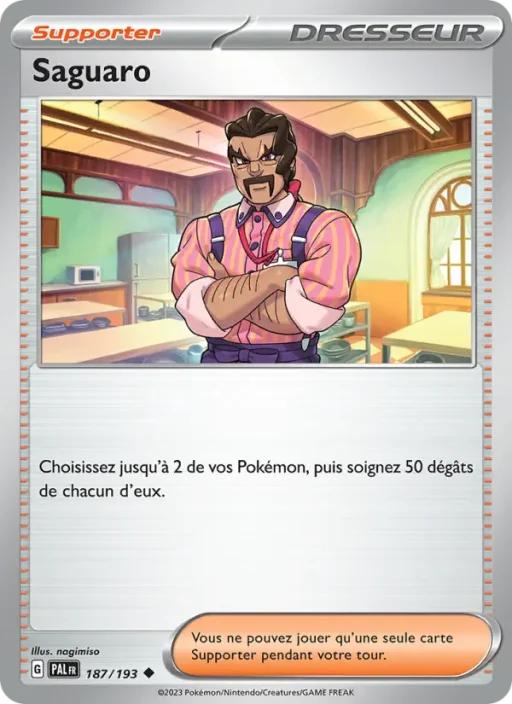 Carte Pokémon Saguaro 187/193 Peu Commune Évolutions à Paldea