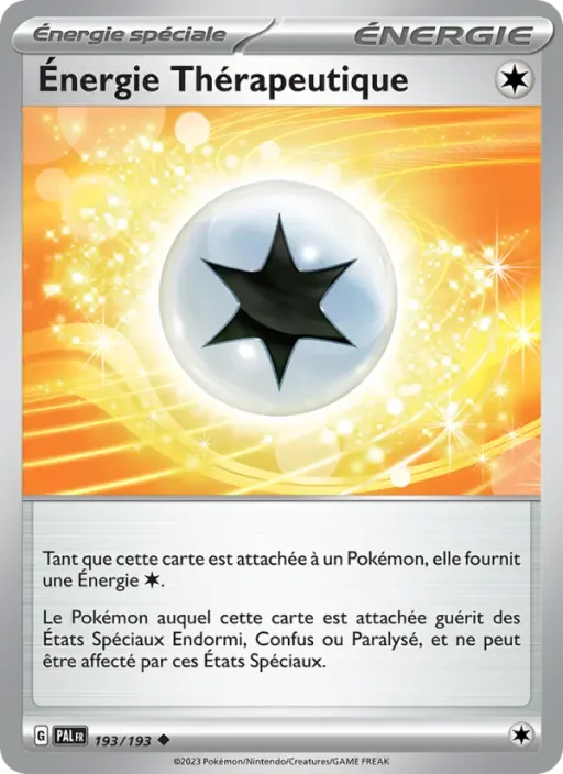 Carte Pokémon Énergie Thérapeutique 193/193 Peu Commune Évolutions à Paldea