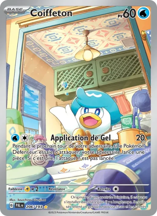 Carte Pokémon Coiffeton 206/193 Illustration rare Évolutions à Paldea