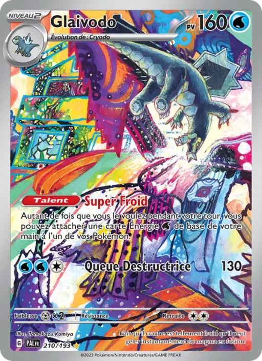 Carte Pokémon Glaivodo 210/193 Illustration rare Évolutions à Paldea