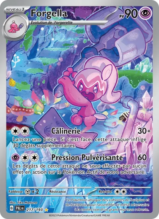 Carte Pokémon Forgella 217/193 Illustration rare Évolutions à Paldea