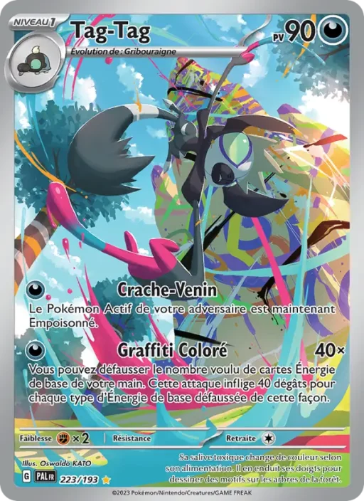 Carte Pokémon Tag-Tag 223/193 Illustration rare Évolutions à Paldea
