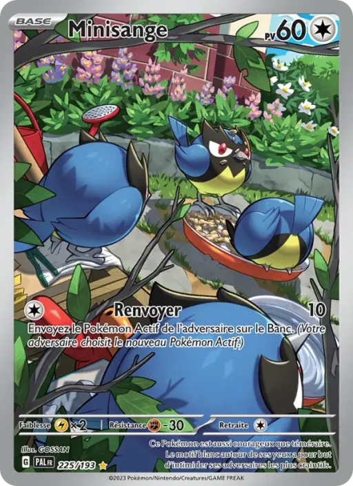 Carte Pokémon Minisange 225/193 Illustration rare Évolutions à Paldea