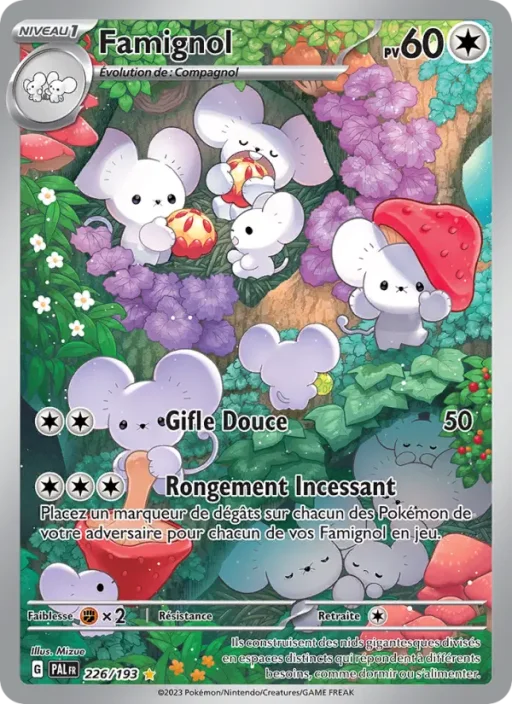 Carte Pokémon Famignol 226/193 Illustration rare Évolutions à Paldea