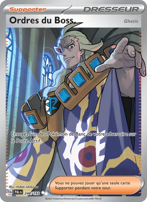 Carte Pokémon Ordres du Boss 248/193 Ultra Rare Évolutions à Paldea