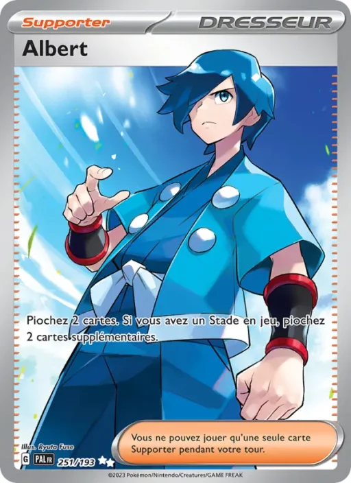 Carte Pokémon Albert 251/193 Ultra Rare Évolutions à Paldea