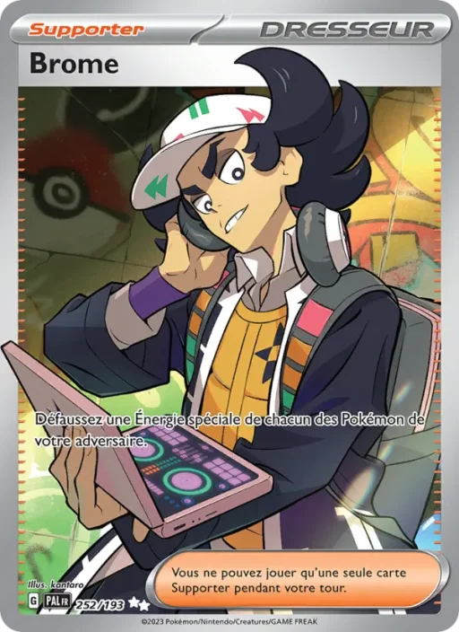 Carte Pokémon Brome 252/193 Ultra Rare Évolutions à Paldea