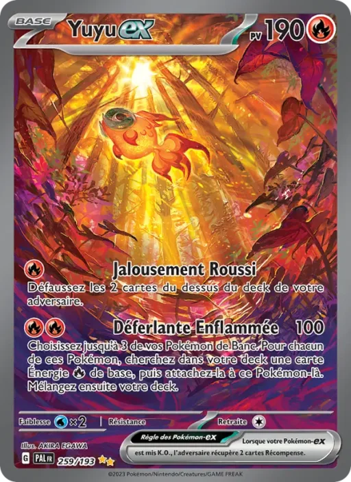 Carte Pokémon Yuyu-ex 259/193 Illustration spéciale rare Évolutions à Paldea