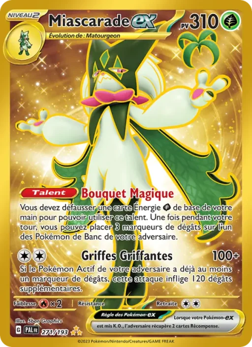 Carte Pokémon Miascarade-ex 271/193 Hyper rare Évolutions à Paldea
